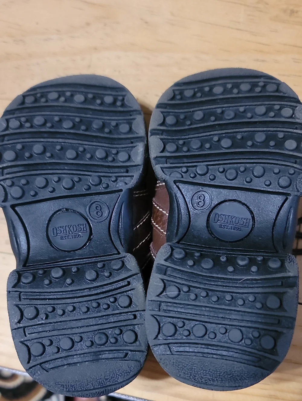 OshKosh B'gosh Brown Lace-Up Kids Sneakers